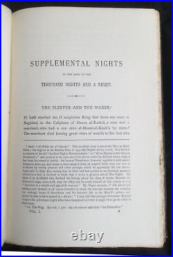 THE BOOK OF THE THOUSAND NIGHTS AND A NIGHT + SUPPLEMENTAL NIGHTS, R. Burton