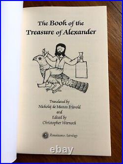 THE BOOK OF THE TREASURE OF ALEXANDER Frisvold Occult Hermeticism Astrology