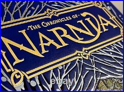 THE CHRONICLES OF NARNIA, Barnes & Noble Leatherbound (Like New), 9781435117150