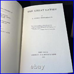 THE GREAT GATSBY First Edition Library Limited Facsimile 1953 Book with Slipcase