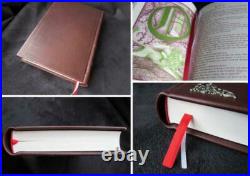 THE NEVERENDING STORY HANDMADE LEATHER HC with FREE AURYN NECKLACE Color Illus