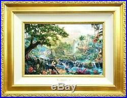 THOMAS KINKADE The Jungle Book 12x18 Canvas Disney Dreams Gallery Proof /313