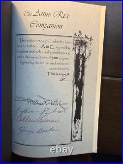 The Anne Rice Companion Limited First Edition #31/500 Signed