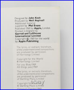 The Beatles GET BACK book RARE PRINT ERROR 1st Edition LIMITED Apple London 1969
