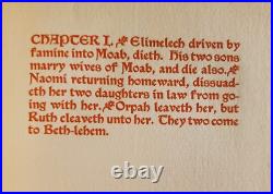 The Book Of Esther & Ruth By Will Bradley 1897 The Wayside Press LIMITED EDITION