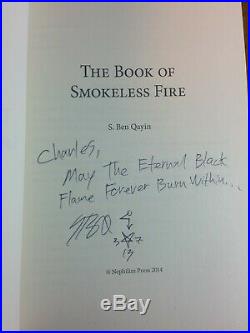 The Book Of Smokeless Fire 1st Edition Signed, S Ben Qayin Hardcover Satanic