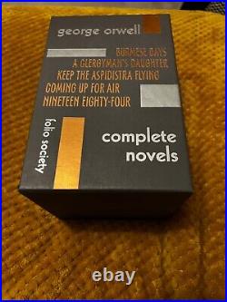 The Complete Novels by George Orwell 5 volumes Book Set Folio Society VGC