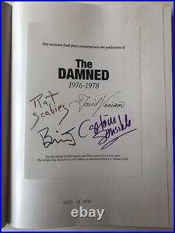 The Dammed 1976-1978 By The Damned Signed Copy Limited Edition Book Punk Stiff