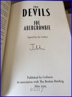 The Devils? The Broken Binding SIGNED 1st Printing by Joe Abercrombie