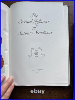 The Eternal Influence Of Antonio Stradivari Limited Ed Signed Rare Book 20/100
