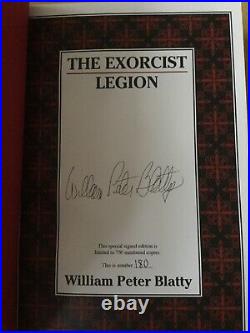 The Exorcist + Legion William Peter Blatty SIGNED Cemetery Dance Ltd Slipcased
