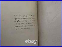 The Faerie Queene By Edmund Spenser 1897 Louis Fairfax-muckley Limited Edition