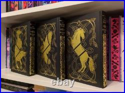 The Falconer Trilogy by Elizabeth May? ILLUMICRATE, SPRAYED EDGE, SIGNED EDITION