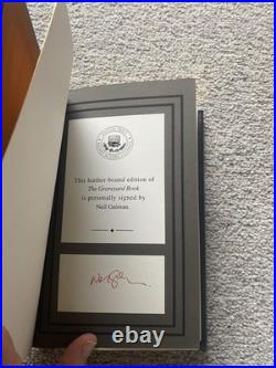 The Graveyard Book Neil Gaiman Dave McKean Easton Press Signed Leather Bound CoA