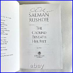The Ground Beneath Her Feet By Salman Rushdie Signed Book UK Limited Edition