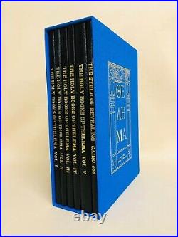 The Holy Books of Thelema Aleister Crowley 6 volume set leather binding slipcase