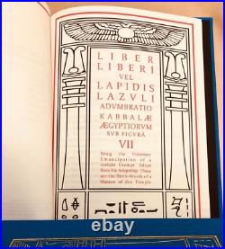 The Holy Books of Thelema Aleister Crowley 6 volume set leather binding slipcase
