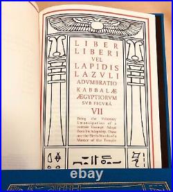 The Holy Books of Thelema Aleister Crowley 6 volume set leather binding slipcase