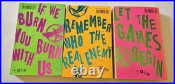 The Hunger Games Trilogy Propaganda Neon Rebel UK Edition 3 Books Complete Set