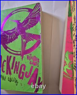 The Hunger Games Trilogy Propaganda Neon Rebel UK Edition 3 Books Complete Set