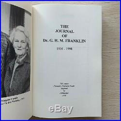 The Journal Of Dr G H M Franklin Peregrine Books Oology Oologist Birds Eggs