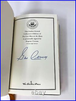 The Last Man On The Moon Eugene Cernan Signed Easton Press Leather