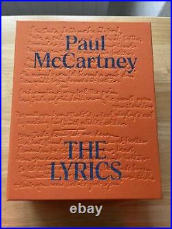 The Lyrics 1956 to the Present HAND SIGNED by Paul McCartney Deluxe Ltd