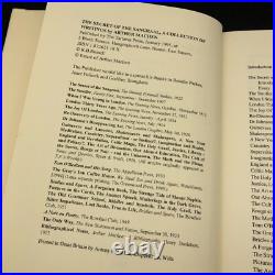 The Secret of the Sangraal Arthur Machen Tartarus Press (1st Ed HC DJ 1995)