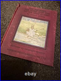 The Squirrel The Hare And The Little Grey Rabbit Red cover book. Vintage rare
