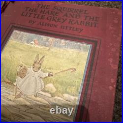 The Squirrel The Hare And The Little Grey Rabbit Red cover book. Vintage rare