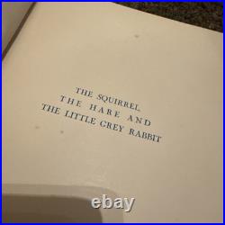 The Squirrel The Hare And The Little Grey Rabbit Red cover book. Vintage rare