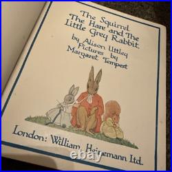 The Squirrel The Hare And The Little Grey Rabbit Red cover book. Vintage rare