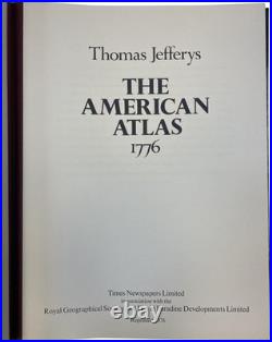 Thomas Jeffreys American Atlas 1776. 1976 LIMITED EDITION 200 BOOK/SLIPCASE NEW