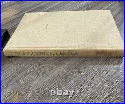 Tillie Olsen Signed Limited Edition #36/100 Tell Me A Riddle with Slipcase