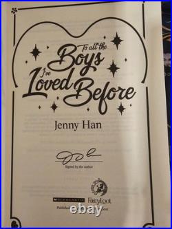 To All The Boys I Loved Before Trilogy Jenny Han Fairyloot Hand Signed