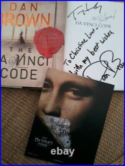 Tom Hanks, +signed+ Dan Brown, Ron Howard, 2004, The Da Vinci Code, H/b, Personalised