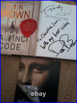 Tom Hanks, +signed+ Dan Brown, Ron Howard, 2004, The Da Vinci Code, H/b, Personalised