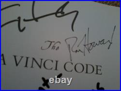 Tom Hanks, +signed+ Dan Brown, Ron Howard, 2004, The Da Vinci Code, H/b, Personalised