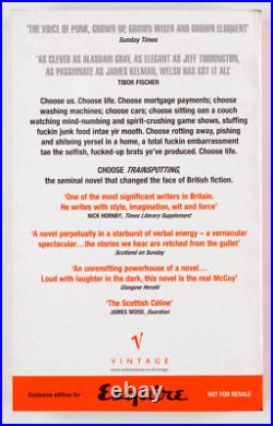 Trainspotting promo edition Irvine Welsh XCLUSVE BOOK COVER ART ESQUIRE MAGAZINE