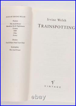 Trainspotting promo edition Irvine Welsh XCLUSVE BOOK COVER ART ESQUIRE MAGAZINE