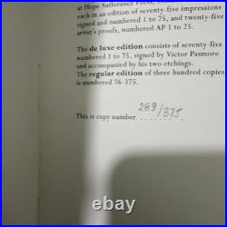 VICTOR PASMORE'Burning Waters' Limited edition book 1995 number 289/375