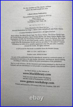 Valedor Warhammer 40K Guy Haley 1st Edition Hardcover Black Library RARE Eldar