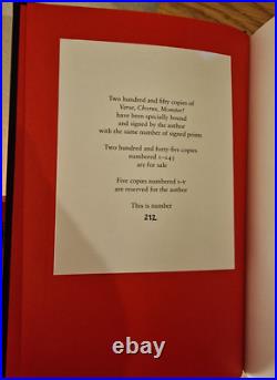 Verse, Chorus, Monster! By Graham Coxon Signed Deluxe Edition 212/250