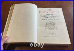 Vintage 1954 Gutenberg Holy Bible, Waverley Book Company Ltd