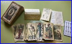 Vintage Deck Soprafino Tarot Cards set withbox & book minus 1 card italy 1853 ltd