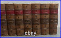 Vintage EIGHT Book Set 1868 Novels & Romances W. Harrison Ainsworth Fine Binding