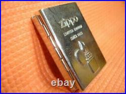 Vintage Zippo Windy Limited Edition Book Type Table Clock