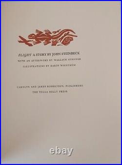 Wallace Stegner Flight Signed Numbered Edition Book With Specialty Slipcase