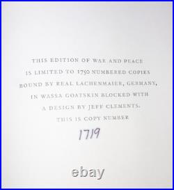 War and Peace Tolstoy book in presentation case 2006 1st Folio Society Ltd Ed L