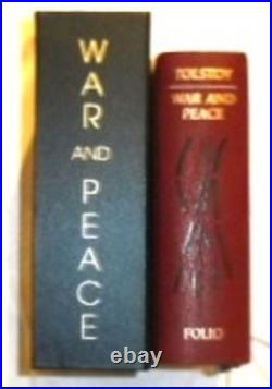 War and Peace Tolstoy book in presentation case 2006 1st Folio Society Ltd Ed L